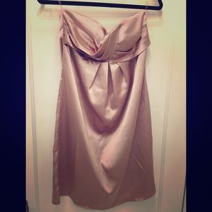 Rose Gold Strapless Dress